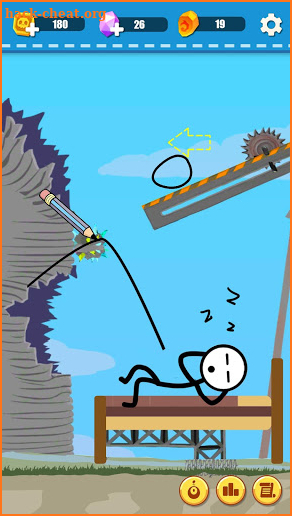 Tricky Ball : Draw line tricky game screenshot