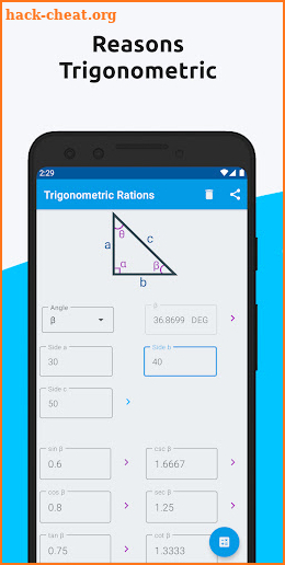 Trigonometry Calculator Pro screenshot