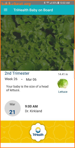 TriHealth Baby on Board screenshot