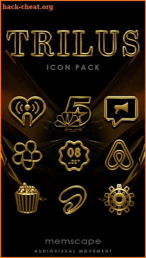 TRILUS Gold Black Icon Pack screenshot