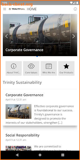 TrinCONNECT App screenshot