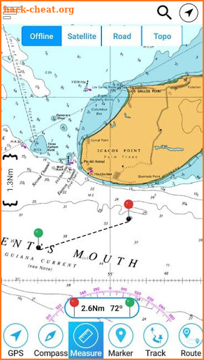 Trinidad and Tobago Offline GPS Nautical Charts screenshot