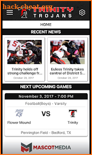 Trinity Trojans Athletics screenshot