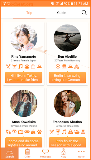 Tripfriends screenshot