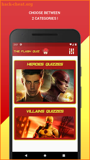 Trivia Quiz on Flash screenshot