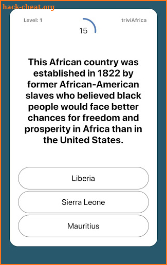 triviAfrica screenshot