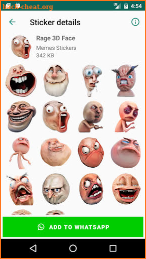 Troll Face Memes Stickers pack for WhatsApp screenshot