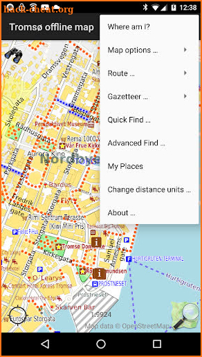 Tromsø offline map screenshot