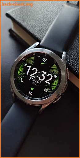 Tropical Leaves Watch Face screenshot