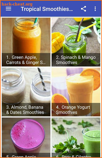 Tropical Smoothies Recipes screenshot