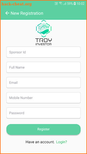 Troyinvestor: crypto wallet screenshot