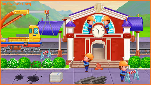 Truck wash train builder game screenshot