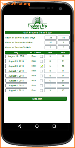 Truckers Trip Planning App (Dispatchers ) screenshot