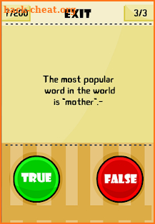 True or False - New version screenshot