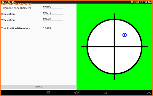 True Position Calculator screenshot