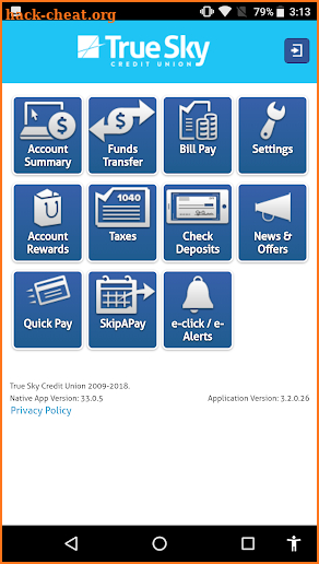 True Sky Credit Union screenshot