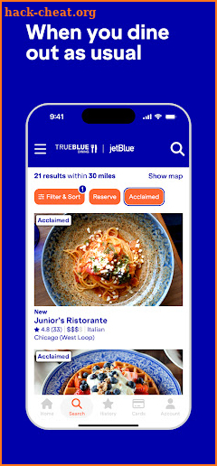 TrueBlue Dining screenshot