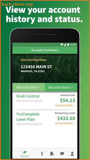 TruGreen screenshot