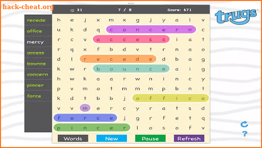 Trugs WordSearch 2 screenshot