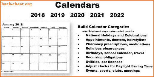 Trump Calendar US 2018 2019 2020 2021 2022 screenshot