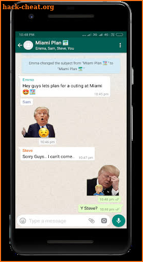 Trump Stickers  for Whatsapp New - WAStickerApps screenshot