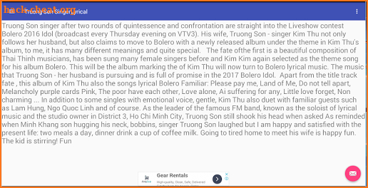 Truong Son SingerLyrical screenshot