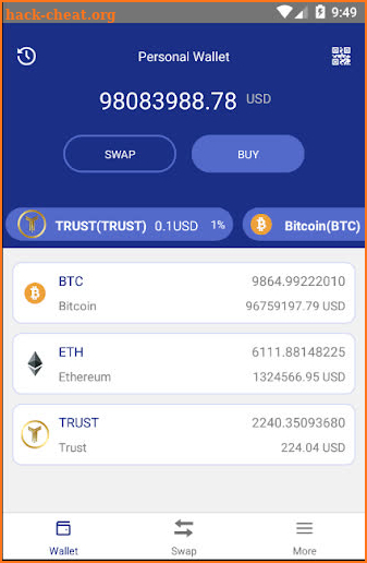 TrustWallet screenshot