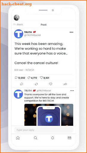 Truth Social Tips Politics screenshot