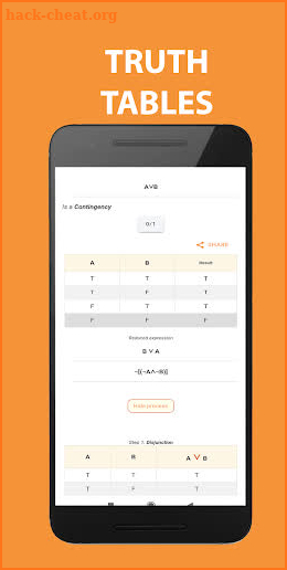 Truth Tables screenshot