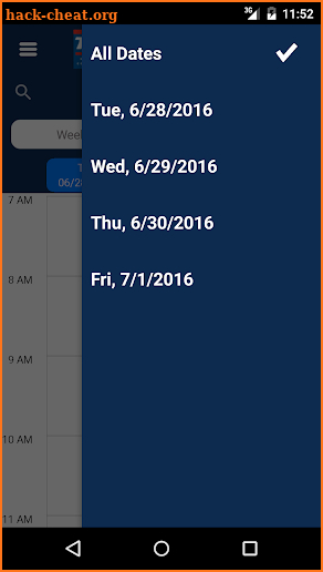 TSA Mobile Schedule screenshot