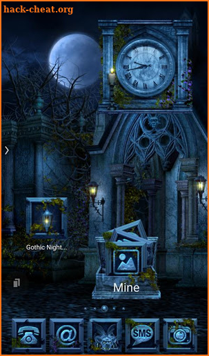 TSF ADW Nova Smart GO LAUNCHER GOTHIC NIGHT THEME screenshot