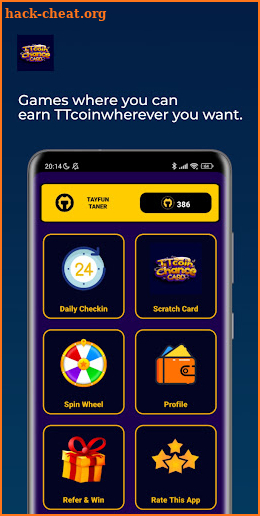 TTcoin Chance Card screenshot