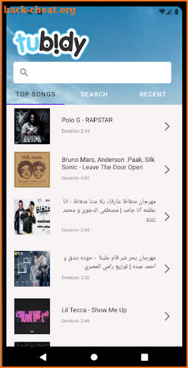 TUBlDY mobi mp3 download screenshot