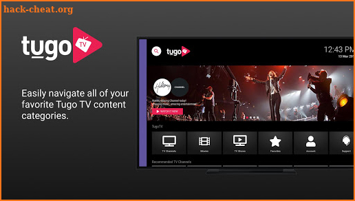 Tugo TV AndroidTV USA screenshot