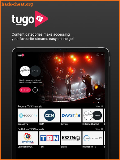 Tugo TV USA screenshot