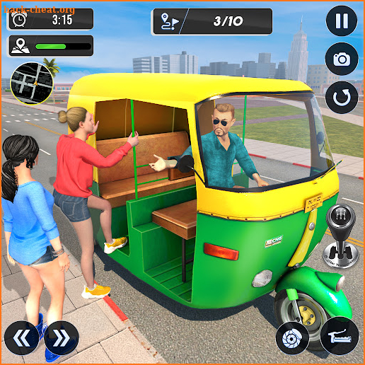 Tuk Tuk Auto Driving Games 3D screenshot