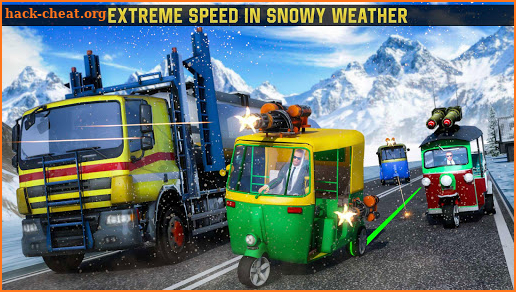 Tuk Tuk Racing Simulator: Rickshaw Shooting Game screenshot