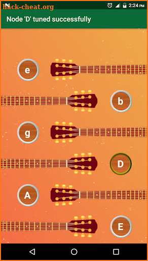 Tune Acoustic Guitar with Real Guitar Tuner App screenshot