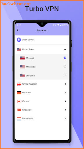 Turbo VPN - Unlimited Proxy & Security Unblock App screenshot