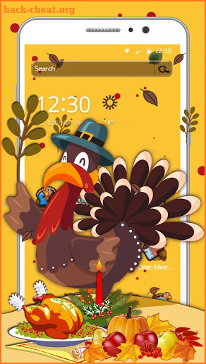 Turkey Thanksgiving Theme screenshot