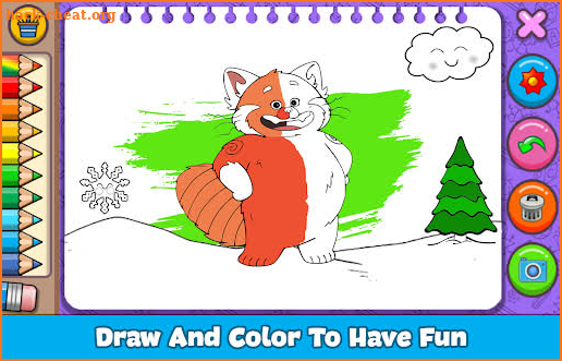 Turning Coloring Red Book screenshot