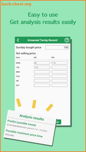 Turnip Calculator - NS Animal Crossing Turnip APP screenshot