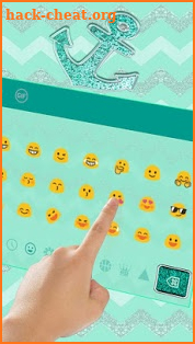 Turquoise Blue Keyboard Theme screenshot