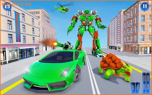 Turtle Robot Transform Car Super Robot Games screenshot