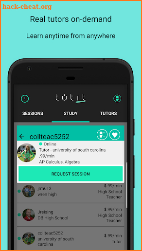 tutit-On Demand Virtual Tutoring screenshot