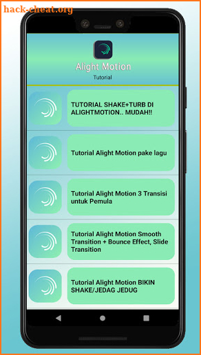 Tutorial Alight Motion screenshot