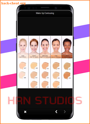 Tutorial on makeup contours screenshot