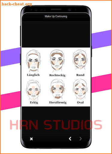 Tutorial on makeup contours screenshot