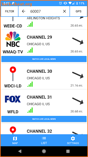 TV Towers (USA) - Antenna TV Signal Finder screenshot