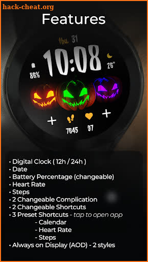 TVV Halloween 5 Watch Face screenshot